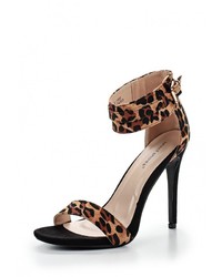 Коричневые босоножки на каблуке от Ideal