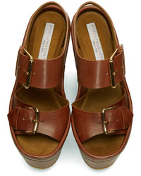 Женские коричневые босоножки от Stella McCartney