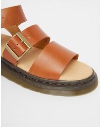 Женские коричневые босоножки от Dr. Martens