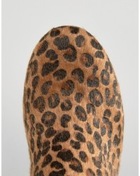 Коричневые ботильоны с принтом от Pimkie