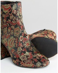 Коричневые ботильоны от Asos