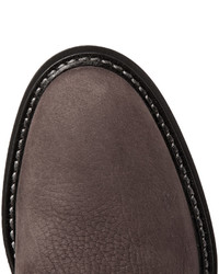 Мужские коричневые ботинки из нубука от Lanvin