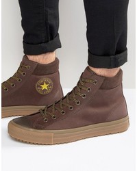 Мужские коричневые ботинки из плотной ткани от Converse