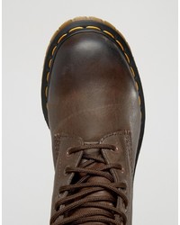 Женские коричневые ботинки от Dr. Martens