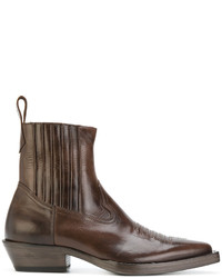Мужские коричневые ботинки от Maison Margiela