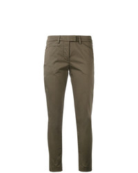 Женские коричневые брюки-галифе от Dondup