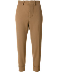 Женские коричневые брюки-галифе от Marni