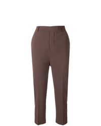 Женские коричневые брюки-галифе от Rick Owens