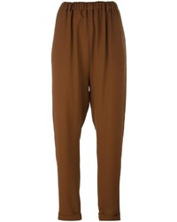 Женские коричневые брюки-галифе