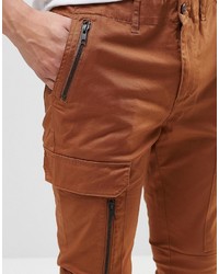 Коричневые брюки карго от Asos