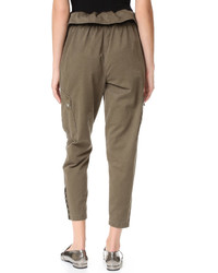 Женские коричневые брюки карго