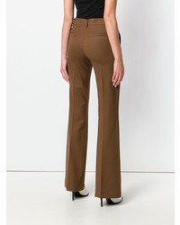 Коричневые брюки-клеш от P.A.R.O.S.H.