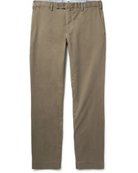 Коричневые брюки чинос из саржи от Polo Ralph Lauren