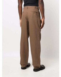 Коричневые брюки чинос от Lemaire