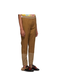 Коричневые брюки чинос от Gucci