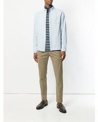 Коричневые брюки чинос от Mp Massimo Piombo