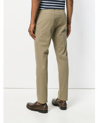 Коричневые брюки чинос от Mp Massimo Piombo