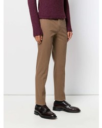 Коричневые брюки чинос от Dell'oglio