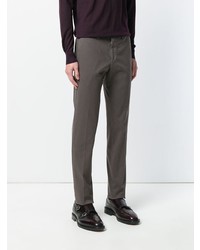 Коричневые брюки чинос от Dell'oglio