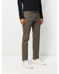 Коричневые брюки чинос от Incotex