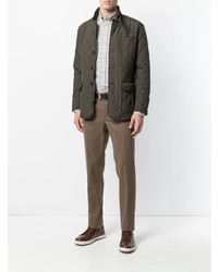 Коричневые брюки чинос от Canali