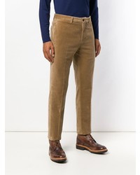 Коричневые брюки чинос от Lardini