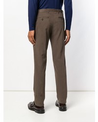 Коричневые брюки чинос от Lardini