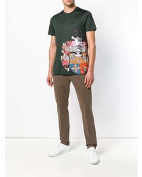 Коричневые брюки чинос от Dondup