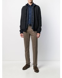 Коричневые брюки чинос от BOSS HUGO BOSS