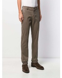 Коричневые брюки чинос от BOSS HUGO BOSS