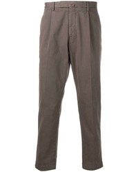 Коричневые брюки чинос от Dell'oglio