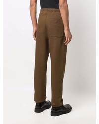 Коричневые брюки чинос от Lemaire