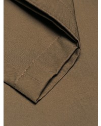 Коричневые брюки чинос от Prada