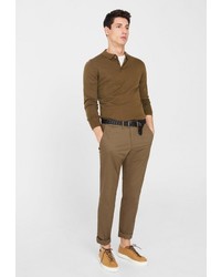Коричневые брюки чинос от Mango Man