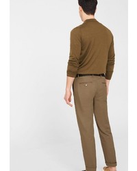 Коричневые брюки чинос от Mango Man
