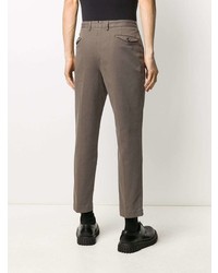 Коричневые брюки чинос от Dell'oglio
