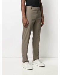 Коричневые брюки чинос от Dondup