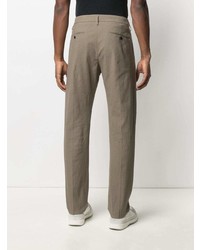 Коричневые брюки чинос от Dondup