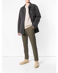 Коричневые брюки чинос от Dondup