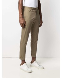 Коричневые брюки чинос от Low Brand