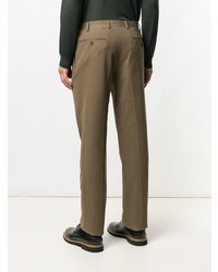 Коричневые брюки чинос от Canali