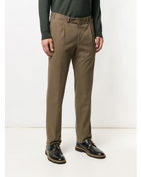 Коричневые брюки чинос от Canali