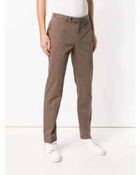 Коричневые брюки чинос от Hackett