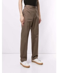 Коричневые брюки чинос от Kent & Curwen