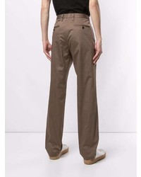 Коричневые брюки чинос от Kent & Curwen