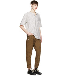 Мужские коричневые брюки от Balmain