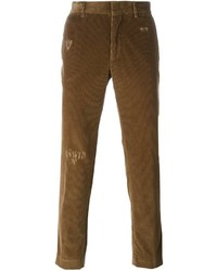 Мужские коричневые брюки от MSGM
