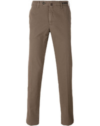 Мужские коричневые брюки от Pt01