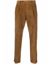Коричневые вельветовые брюки чинос от Drumohr