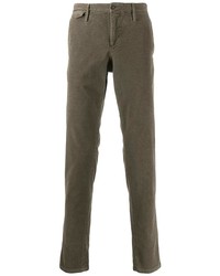 Коричневые вельветовые брюки чинос от Pt01
